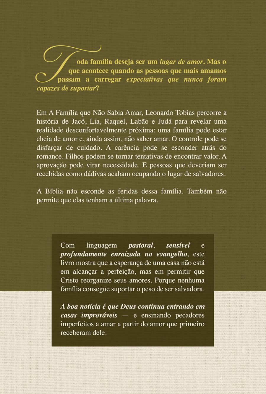 Contracapa do livro